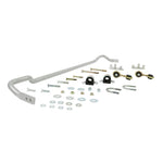 Whiteline 22mm 2-point adjustable rear sway bar with yellow synthetic elastomer bushings and mounting hardware.