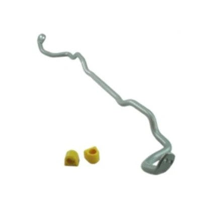 Whiteline BSF19XZ silver powder coated 22mm adjustable front sway bar with synthetic elastomer bushings and lateral locks