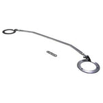 Whiteline KSB550 polished alloy front adjustable strut tower brace for Subaru vehicles.