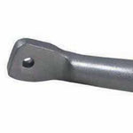 Whiteline BHF52 27mm heavy duty front sway bar with silver powder coating and mounting hardware.