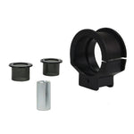 Whiteline steering rack bushing kit featuring synthetic bushings and plated mounting hardware for 1996-2000 Toyota RAV4.