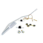 Whiteline 24mm 3-point adjustable sway bar BWR22XZ with synthetic elastomer bushings and lateral lock hardware kit.