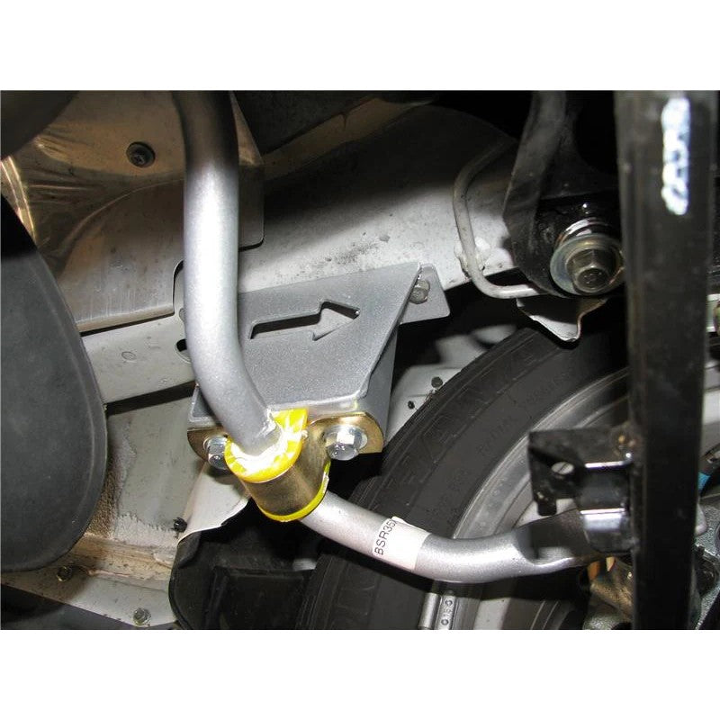 Whiteline KBR18-22 heavy duty rear sway bar mounting saddles and synthetic elastomer bushings for Subaru Forester.