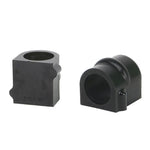 Whiteline W23781 yellow 28mm synthetic elastomer sway bar mount bushings with PTFE lining.