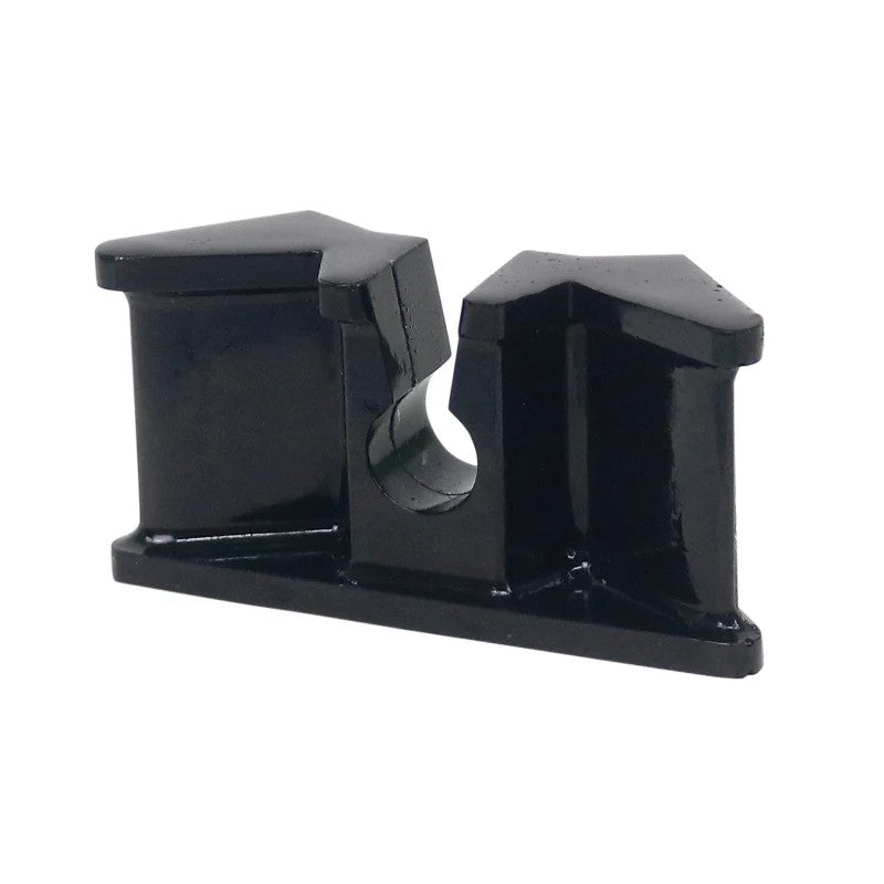 Yellow low-compliance polymer Whiteline KDT983 front transmission mount insert bushing.