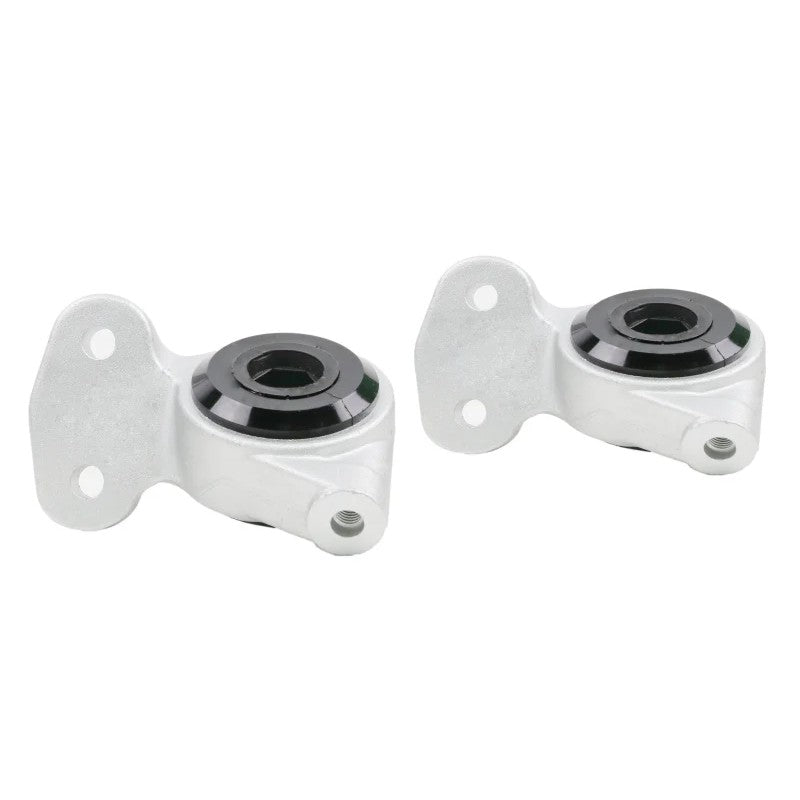 Whiteline Plus synthetic elastomer front control arm lower inner rear bushings with included molybdenum disulphide grease.