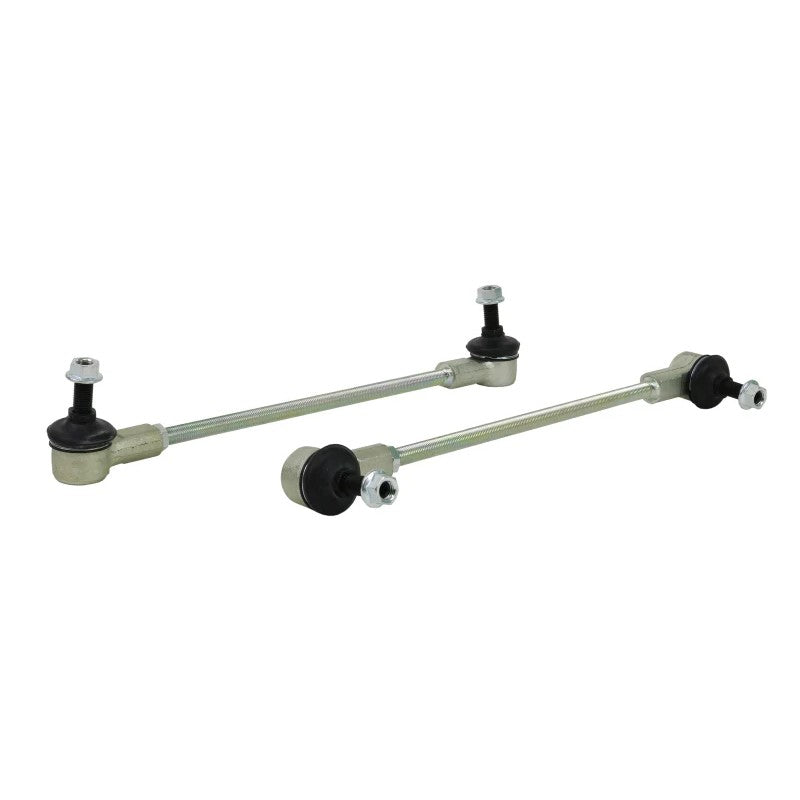 Whiteline Plus W23180 adjustable front sway bar link assembly with heavy-duty steel ball joints.