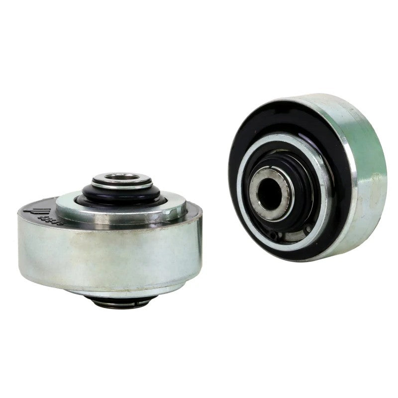 Whiteline KCA471 front control arm lower inner rear dual offset shell bushings for Mitsubishi Lancer Evolution X.