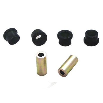 Whiteline Plus W53374 synthetic elastomer lower inner front control arm bushings with assembly grease.