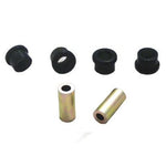 Whiteline Plus W53374 synthetic elastomer lower inner front control arm bushings with assembly grease.