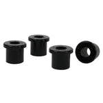 Whiteline Plus W73251 black synthetic elastomer rear leaf spring eye bushings with included lubricant