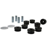 Whiteline Plus synthetic elastomer rear crossmember mount bushing inserts for 2015-2026 Ford Mustang