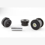 Whiteline Plus synthetic elastomer rear differential moustache brace bushing with mounting hardware and grease.