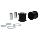 Whiteline Plus W53445 synthetic elastomer front control arm lower inner rear bushings with internal grease reservoirs.
