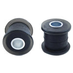 Whiteline Plus Rear Control Arm Bushing Kit featuring yellow synthetic elastomer bushings and installation grease.