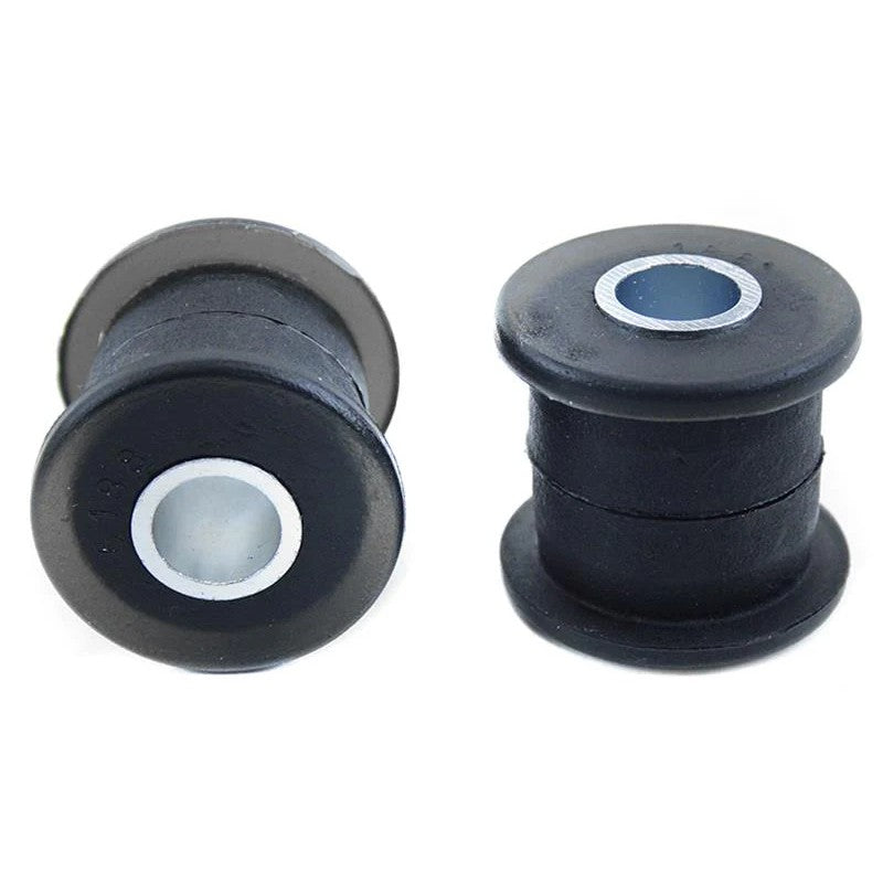 Whiteline Plus Rear Control Arm Bushing Kit featuring yellow synthetic elastomer bushings and installation grease.