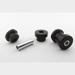Whiteline Plus synthetic elastomer rear control arm bushing kit with metal sleeves and moly grease for Geo and Suzuki.