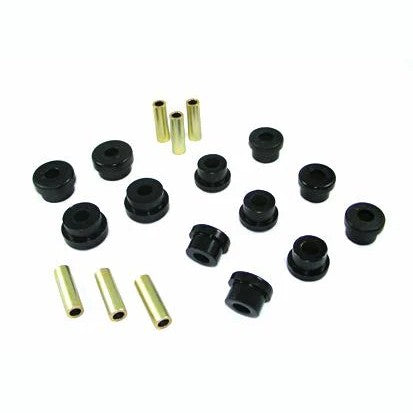 Whiteline Plus W62005 synthetic elastomer rear lower control arm inner and outer bushing kit with grease.
