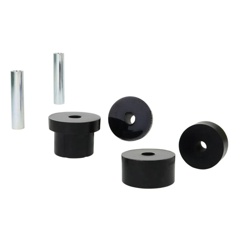 Whiteline Plus W63391 synthetic elastomer rear front radius arm bushings with plated metal sleeves for 1992-1999 VW Golf/Jetta