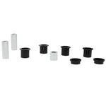 Whiteline Plus synthetic elastomer steering rack and pinion mount bushings and grease for Mitsubishi Lancer Evolution X.