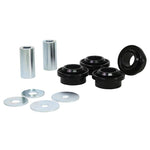 Whiteline Plus synthetic elastomer radius rod to chassis bushings with molybdenum disulphide grease