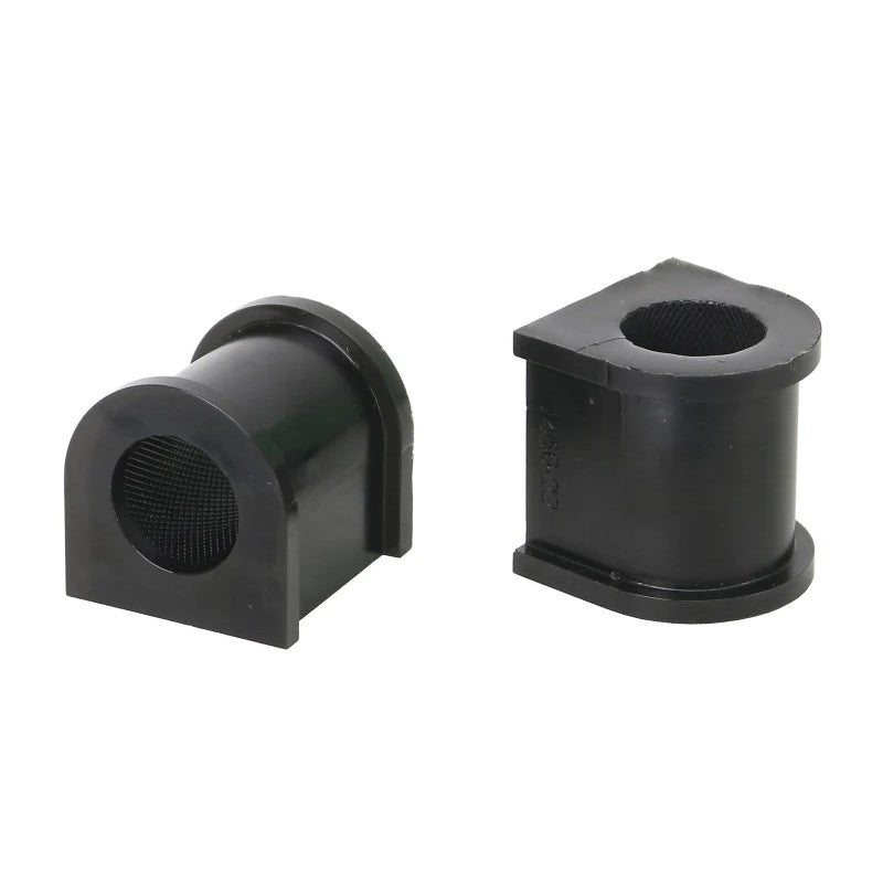 Whiteline W21999-22 universal 22mm sway bar mount bushings featuring knurled internal bores for grease retention.