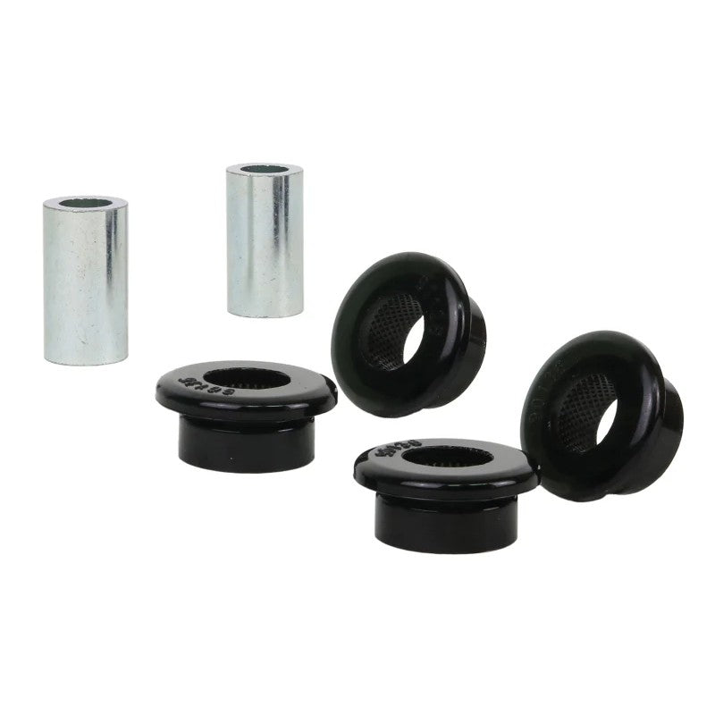 Whiteline W93511 universal pivot bushing kit including four yellow Nolathane bushings and two inner tubes.