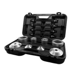 Whiteline WTK001 Universal Press and Pull Tool Kit featuring 18 mild steel sleeves, threaded rods, and stepped plates.