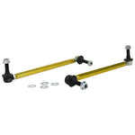 Whiteline KLC180-315 heavy duty adjustable sway bar links with gold anodized alloy bodies and steel ball joint ends