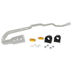 Whiteline BWF19XZ 24mm adjustable front sway bar with black powder coating and synthetic elastomer bushings.