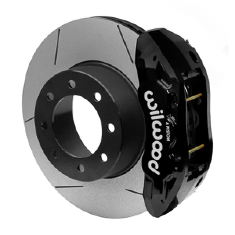 Wilwood TX6R Tactical Xtreme 6-piston calipers and 16-inch slotted rotors for 2019-2023 RAM 2500 and 3500 trucks.