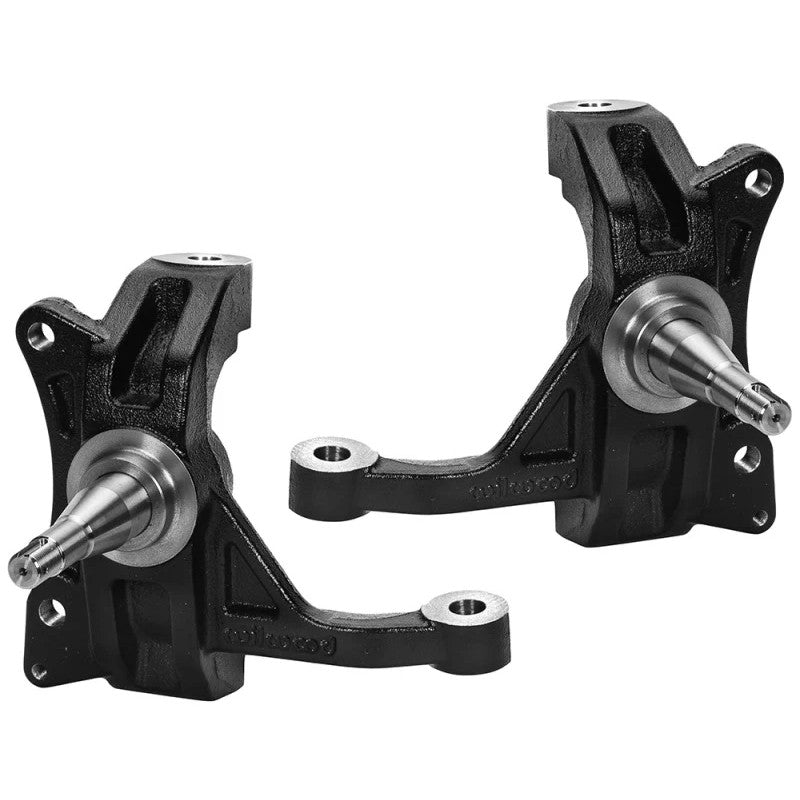 Pair of Wilwood 2.5-inch drop pro spindles for 1971-1987 Chevrolet C10 pickup trucks.