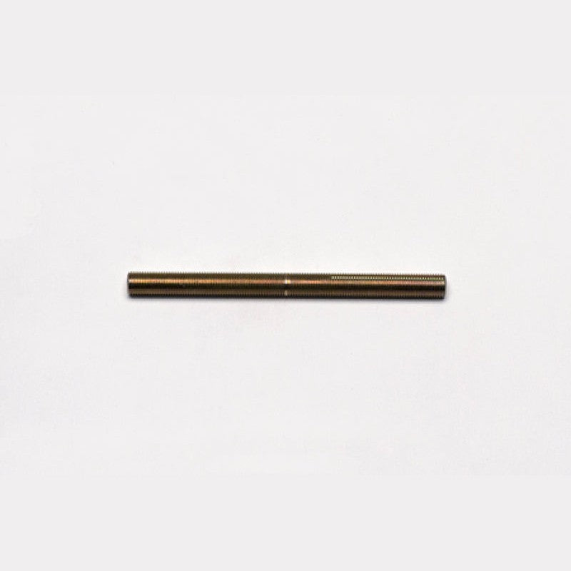 Zinc-plated Wilwood balance bar bolt with 3/8-24 threading and machined groove