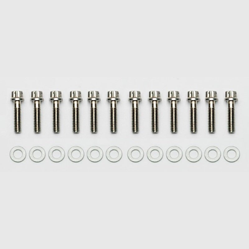 Wilwood 230-4572 stainless steel 12-point rotor mounting bolts and hardware.