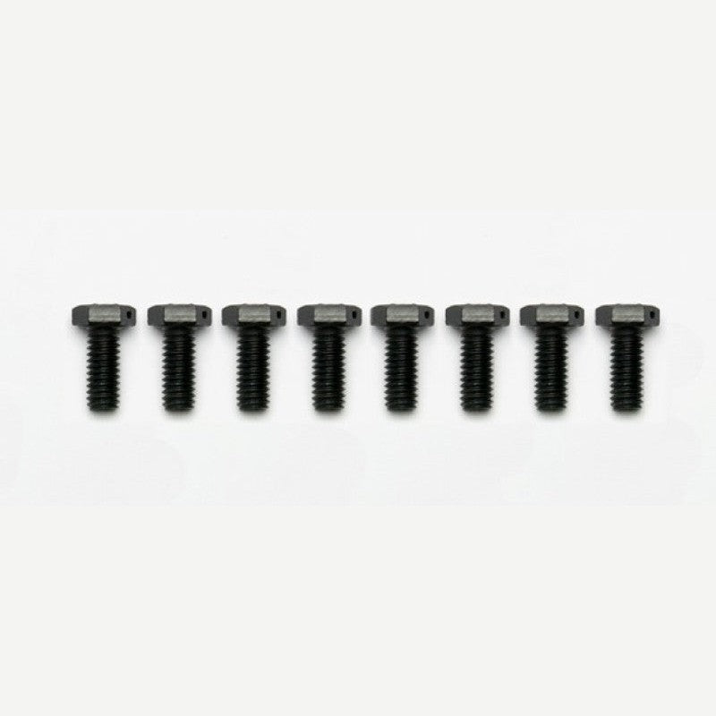 Set of eight specialized Wilwood rotor-to-hat mounting bolts for rear drag brake systems.