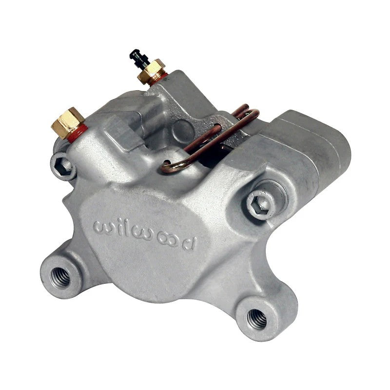 Wilwood Dynalite Single IIIA cast aluminum brake caliper with a 1.75 inch piston for 0.25 inch thick rotors