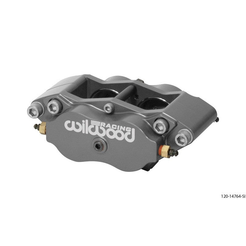 Type 3 grey anodized Wilwood NDLR Billet Radial Mount brake caliper with 1.88-inch pistons