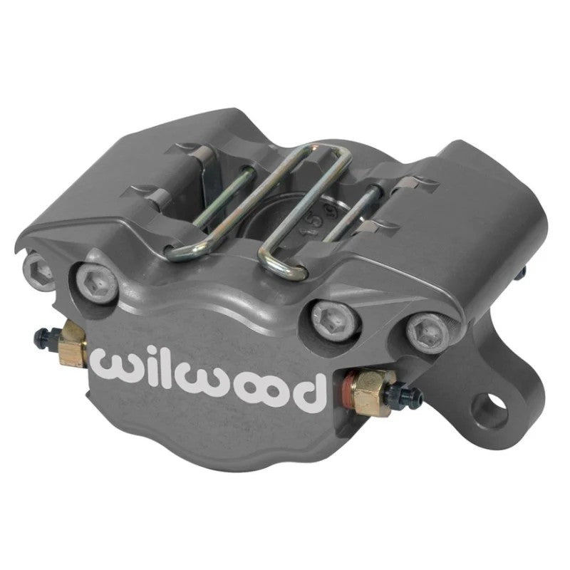 Wilwood DynaPro Single billet aluminum brake caliper with 1.38 inch pistons and 3.25 inch mounting lugs.