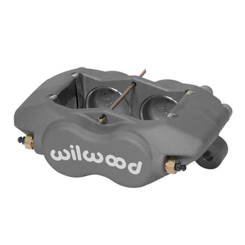Wilwood Forged Dynalite series billet aluminum 4-piston caliper for 1.00 inch wide brake rotors.