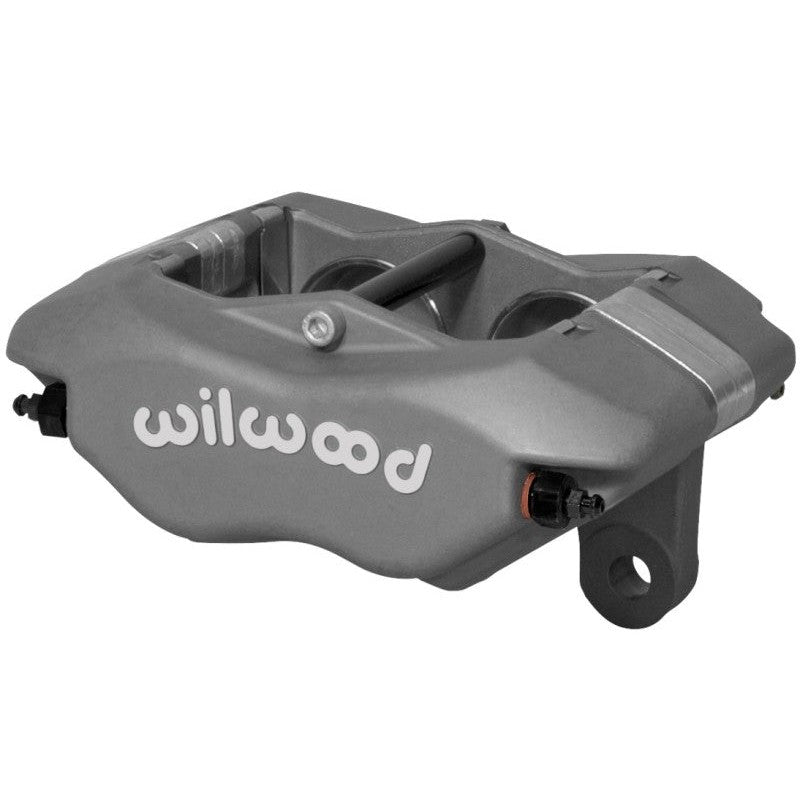 Wilwood Forged Narrow Dynalite aluminum caliper with 1.12-inch pistons and 3.50-inch mounting lugs.