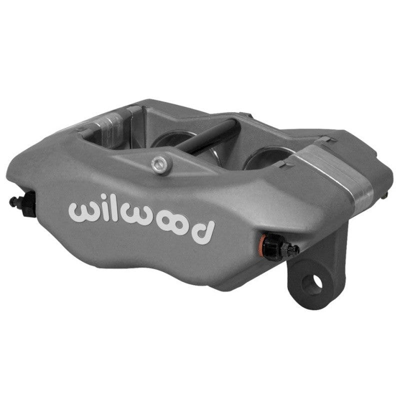 Wilwood Forged Narrow Dynalite brake caliper featuring 1.38 inch pistons and 3.50 inch mount tabs.