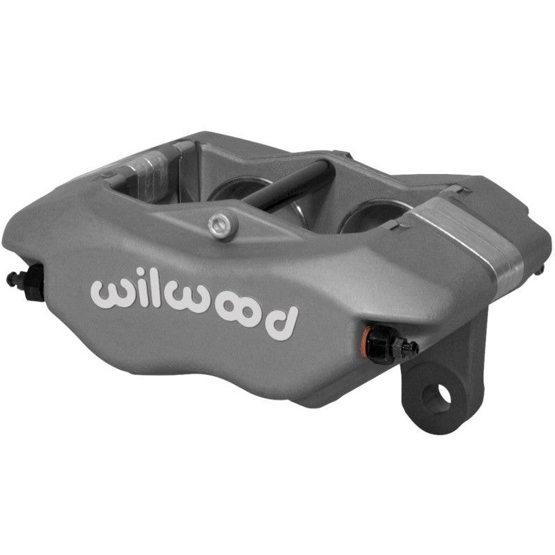 Wilwood Forged Narrow Dynalite brake caliper with 1.38-inch pistons and 3.50-inch centered mounting tabs.