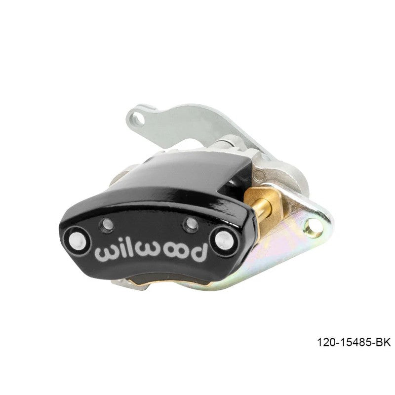 Wilwood MC4 mechanical parking brake caliper in black powder coat finish with 1.19-inch piston