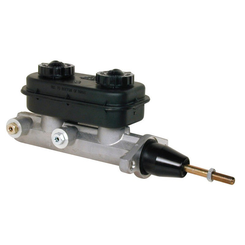 Wilwood 260-4894 Chrysler style master cylinder with 1-1/16 inch bore, aluminum body, and plastic reservoir.
