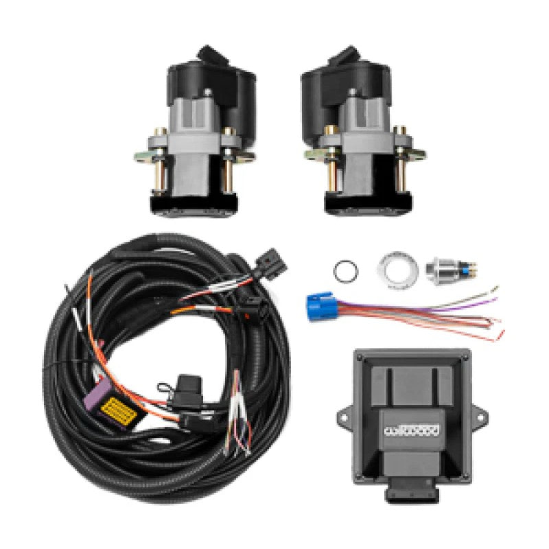 Wilwood black electronic parking brake caliper and motor assembly for 1.250-inch thick rotors.