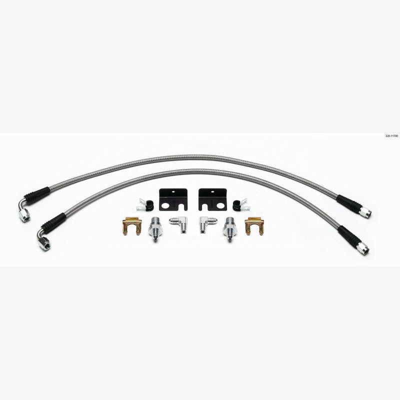 Wilwood Flexline stainless steel braided brake lines and fittings for 2001-Up Honda Fit