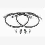 Wilwood stainless steel braided front brake lines with adapter fittings for GM 1500 and 2500 series trucks