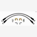 Wilwood 220-7699 stainless steel braided front brake Flexline kit with fittings for 1955-1957 Chevy.