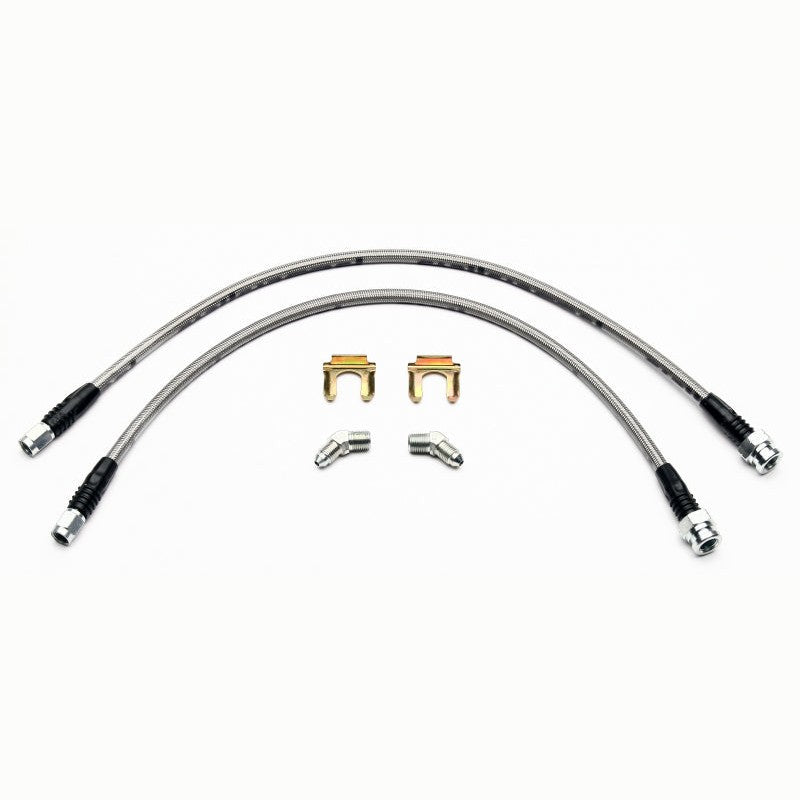 Wilwood braided stainless steel Flexline brake hose kit with fittings for 1997-2004 Corvette rear SL4 calipers