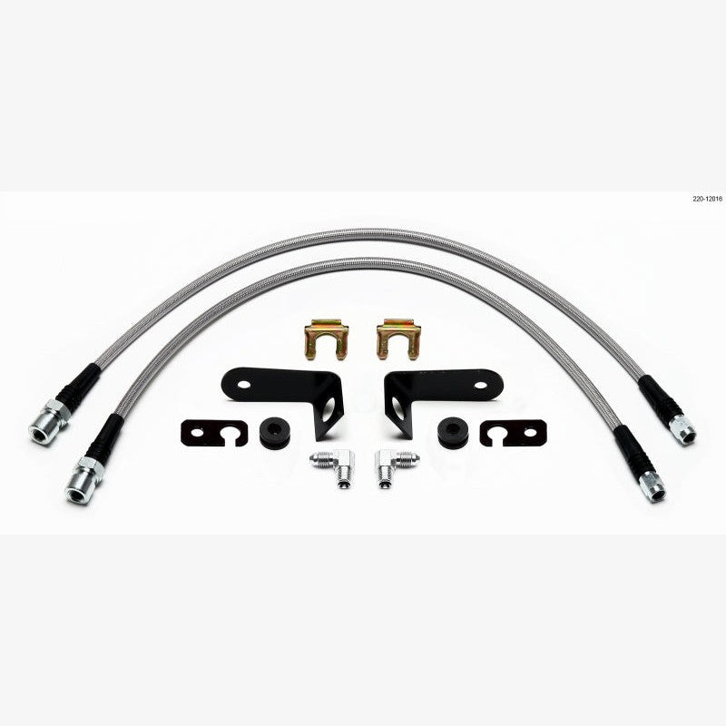 Wilwood 220-12016 Flexline front stainless steel braided brake line kit for 2011-up Honda CR-Z.